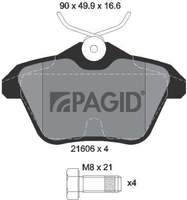 PAGID T5102N Bremseklosser