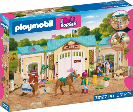 Playmobil 72127 Stor Hestestall Byggesett 4+ År 231 Deler