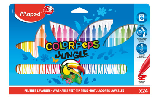 Maped Color'Peps Jungle Felt-pens x24 Maped Color'Peps Jungle Felt-pens x24