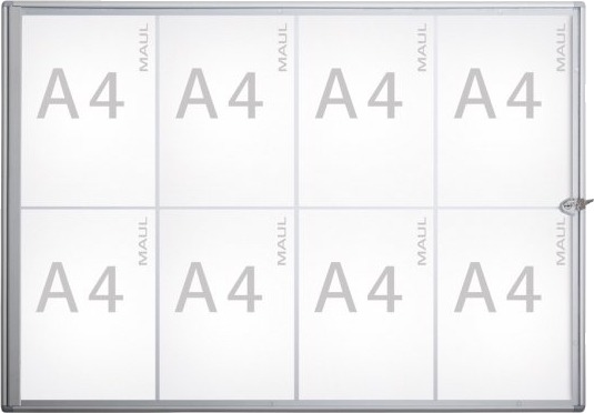 Maul Maulextraslim, Aluminium, Glass, Plastikk, Aluminium, 655 X 931 X 27 Mm, 8 X A4 Maul Maulextraslim, Aluminium, Glass, Plastikk, Aluminium, 655 X 931 X 27 Mm, 8 X A4