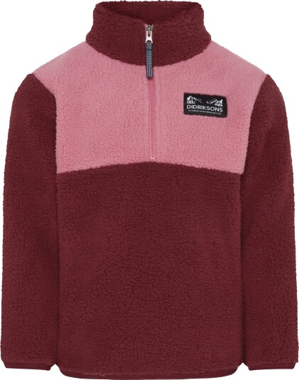 Didriksons Kids' Gosig Half Zip Anemon Red 140 Didriksons Kids' Gosig Half Zip Anemon Red 140