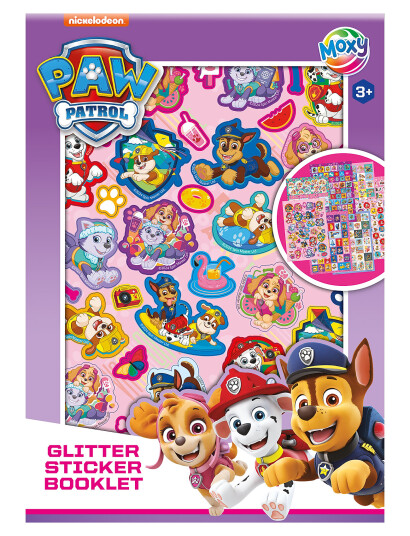 Sense Paw Patrol Glitter Klistremerkebok A5 Multi Patterned One Size Sense Paw Patrol Glitter Klistremerkebok A5 Multi Patterned One Size