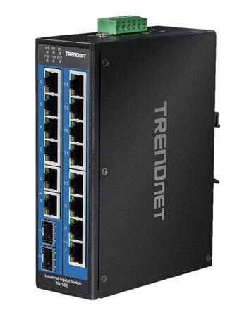 TRENDnet TI-G162 16-Port Industrial Gigabit DIN-Rail Switch (0710931161854) TRENDnet TI-G162 16-Port Industrial Gigabit DIN-Rail Switch (0710931161854)
