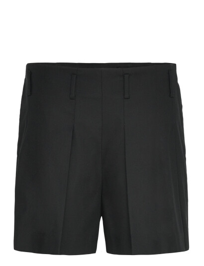Lauren Ralph Lauren Pleated High-Rise Cotton-Blend Short - Black - 44