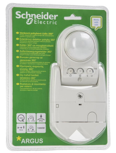Schneider Electric CCTR1PA08 Bevegelsesskjerm 360° tak /veggmontering Belysning