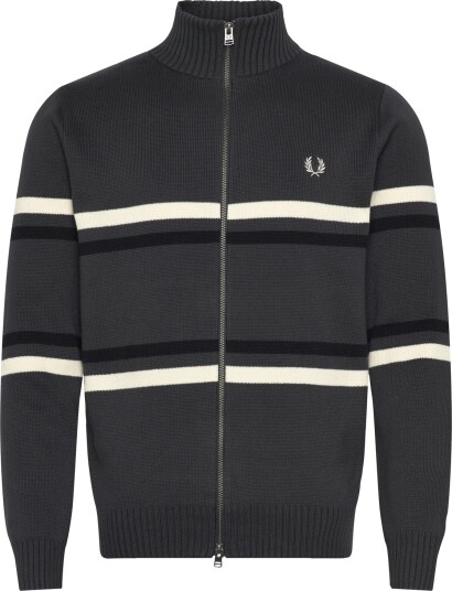 Fred Perry Fred Perry Graphic Crdgn Grey L Fred Perry Fred Perry Graphic Crdgn Grey L