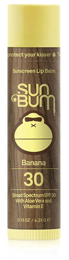 Sun Bum Original SPF 30 Sunscreen Lip Balm Banana