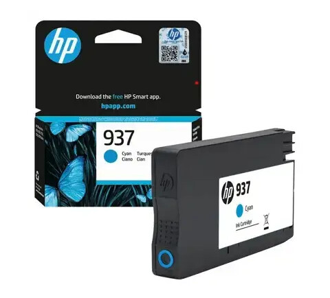 HP 937 4S6W2NE blekkpatron Original Cyan 16 ml