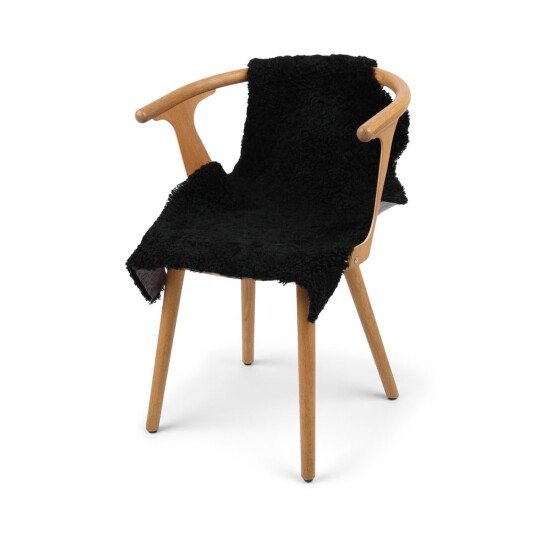 Warm & Comfy Saueskinn Korthåret New Zealand 90x60 cm Svart
