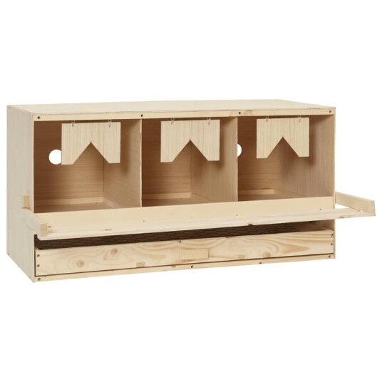 Hekkeboks 3 rom 72x33x38 cm heltre furu