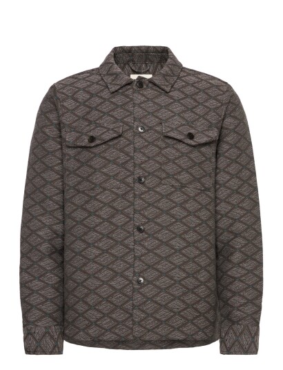 Anerkjendt Akoscar Jacquard1 Overshirt   Grey   L