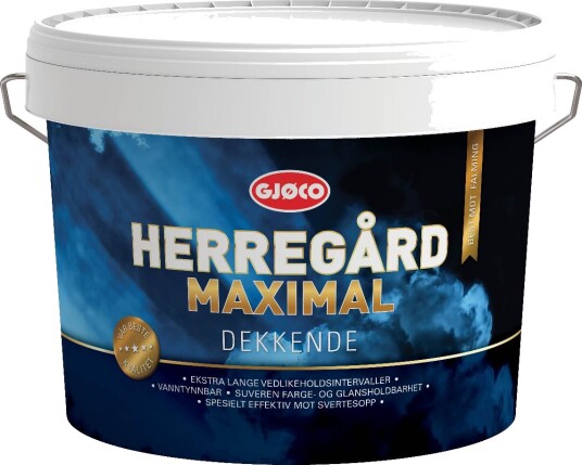 Gjøco herregård maximal utendørsmaling hvit-base 10l