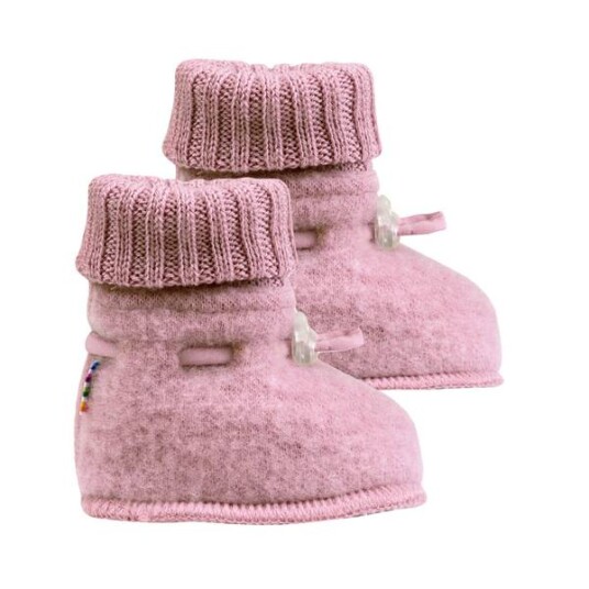 Joha Ullfleece Booties Til Baby, Old Rose Joha Ullfleece Booties Til Baby, Old Rose
