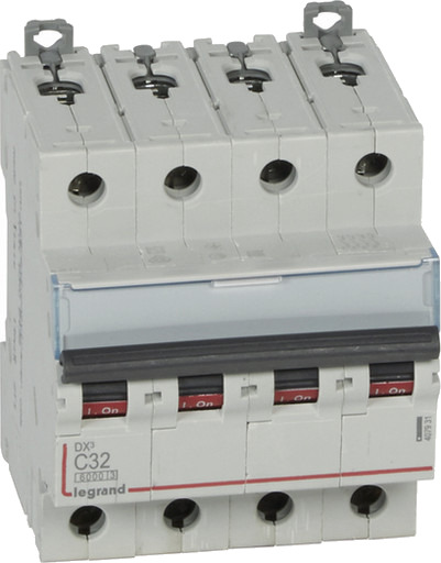 Legrand DX3 MCB automatsikring C32 4P 4M 6/10kA