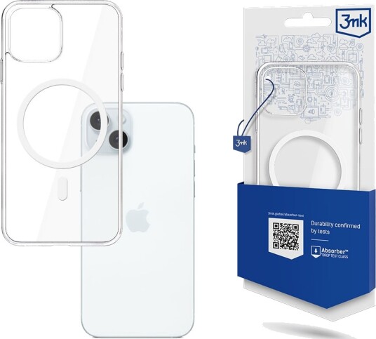 3Mk Magcase iPhone 15 Plus 6,7" Gjennomsiktig MagSafe Mobildeksel