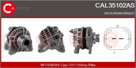 CASCO CAL35102AS Dynamo CASCO CAL35102AS Dynamo
