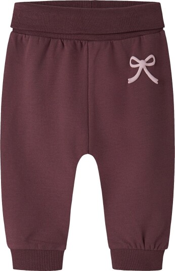 Name It Joggebukser   NbfVimone   Catawba Grape/Bow Heart   Name It   68   Joggebukse Bordeaux Lilla Rosa   62