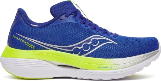 Saucony Mens Endorphin Trainer Lapis/citron 40.5" Saucony Mens Endorphin Trainer Lapis/citron 40.5"