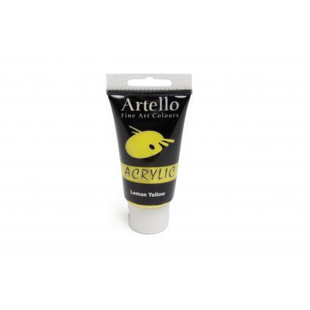 Artello Akrylmaling Kunstnerfarge Sitron gul 75ml