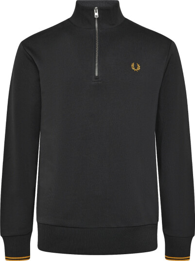 Fred Perry Half Zip Sweatshirt Grey XS Fred Perry Half Zip Sweatshirt Grey XS