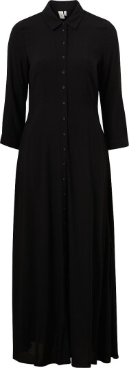 YAS   Maxikjole yasSavanna Long Shirt Dress S. Noos   Svart