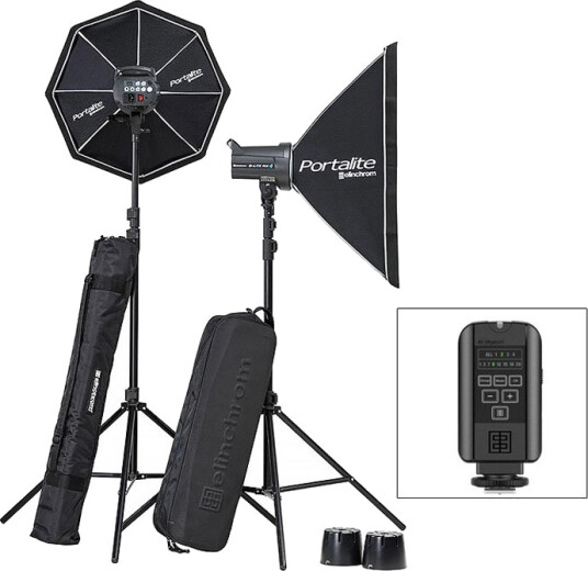 Elinchrom D-Lite RX 4/4 Softbox To Go Se Komplett 2 blits, stativer, utløser, bag
