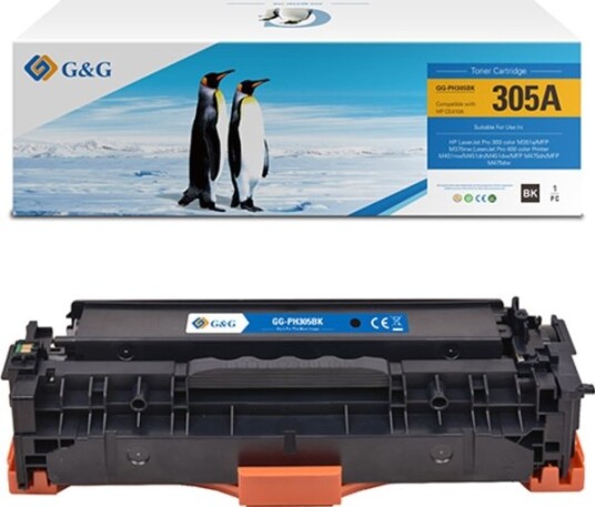 G&G Toner G&G-Kompatibel Toner Med Ce410a Svart 2090S Nt-Ph305bkCe410a Hp 305A For Hp Laserjet Pro 400 M451dn M451nw N
