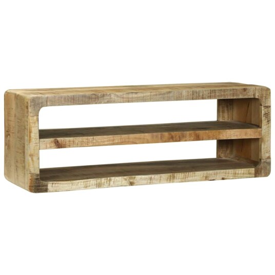 TV skap med hylle Brun 100 x 32 x 36 cm Massivt mangotre