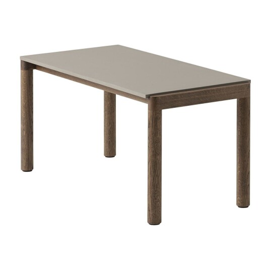 Muuto Couple 1 Plain salongbord 40 x 84 x 40 cm Taupe-dark oiled oak