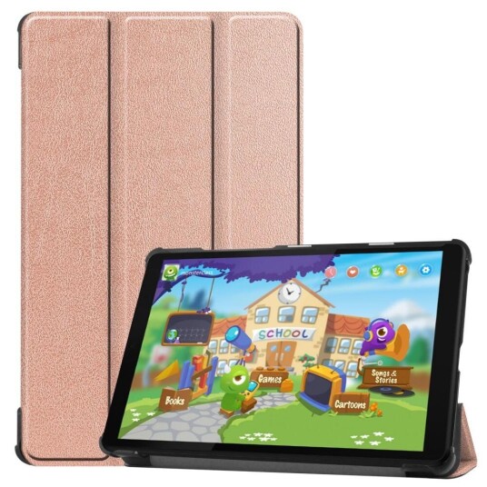 INCOVER Lenovo Tab M8 (2nd Gen.) 8" Skinndeksel med Stativfunksjon - Rose Gold