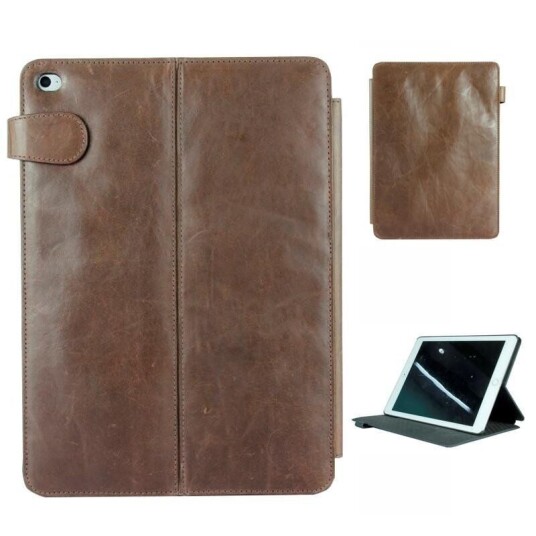 GEAR iPad Air 2 Gear Ekte Skinn Etui Brun GEAR iPad Air 2 Gear Ekte Skinn Etui Brun