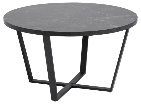 Amst sofabord marmor print svart.