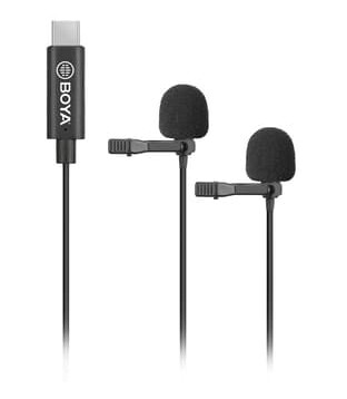 Boya By-m3d Microphone Lavalier X2 Usb-c Svart