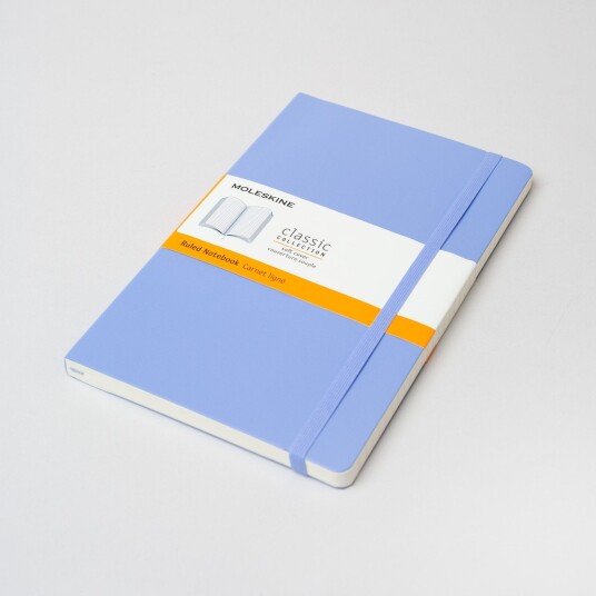 Moleskine Classic, A5 (Softcover), Hydrangea Blue / Ruled