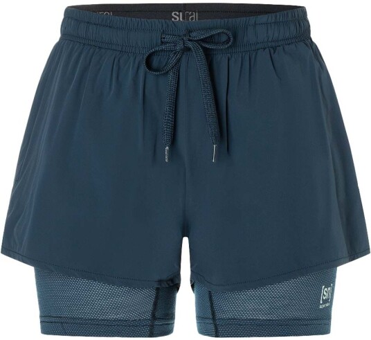 super.natural Women's Double Layer Shorts Blueberry XL