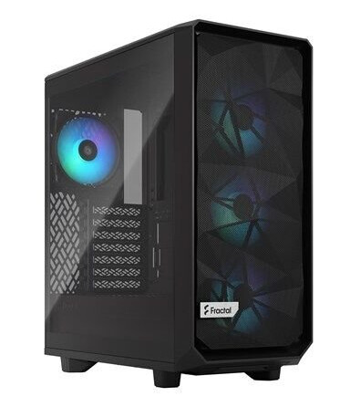 Fractal Design Meshify 2 Compact RGB - Black TG Light Tint Fractal Design Meshify 2 Compact RGB - Black TG Light Tint