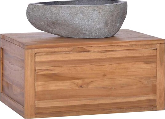 vidaXL Veggmontert baderomsskap 60x45x30 cm heltre teak vidaXL Veggmontert baderomsskap 60x45x30 cm heltre teak