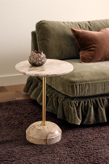 Ellos Home Sidebord Donna Ø 40cm Beige