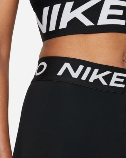 Nike Pro Leggings, treningstights dame L BLACK/WHITE