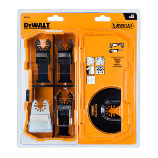 Dewalt Sagbladsett 5 stk dt20715 multikutterblad for tre gips pvc