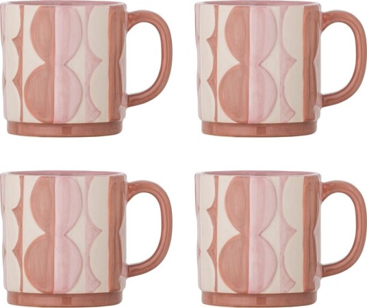 Bloomingville Saul Krus 4 stk Rosa Bloomingville Saul Krus 4 stk Rosa