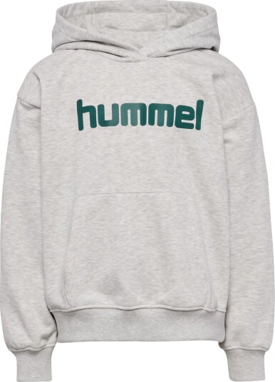 Hummel Hmljr Boxy Hoodie Logo   Grey   110/116