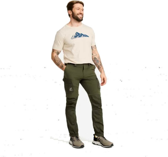 Revolutionrace Turbukse & Fritidsbukse Verge Stretch Cargo Pants Herre Anthracite/Black M