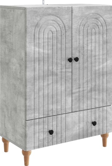  Serviesskap Betonggrå 66 x 34,5 x 95 cm Konstruert tre