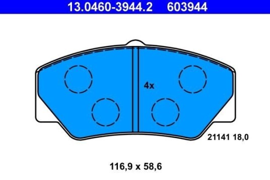 Bremseklosser ATE 13.0460-3944.2