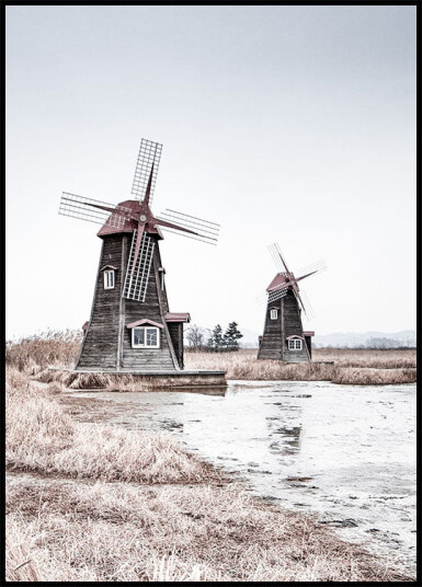 Old Wind Mills Plakat Plakat / 21x30cm