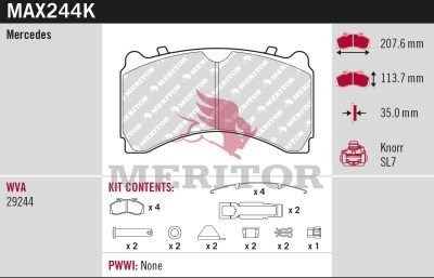 MERITOR MAX244K Bremseklosser