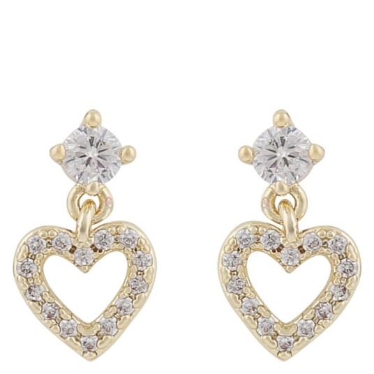 Snö Of Sweden Nisi Heart Earring Gold Onesize