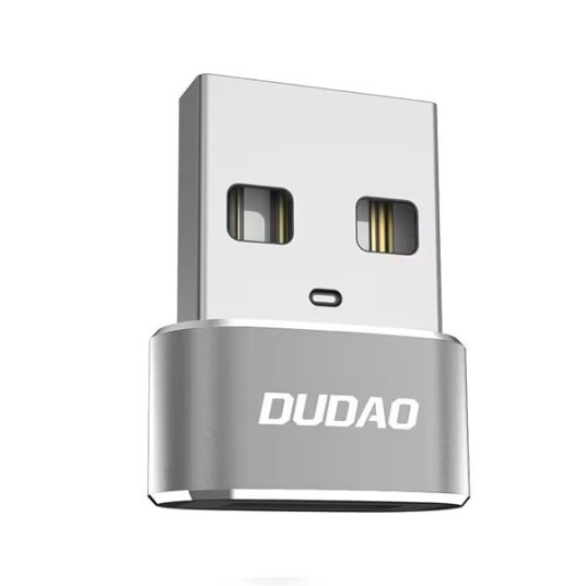 Dudao USB-C til USB-A Adapter Sølv