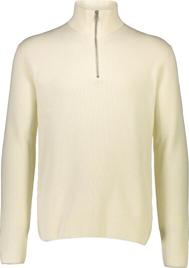 Lindbergh Half Zip Rib Knit Cream L